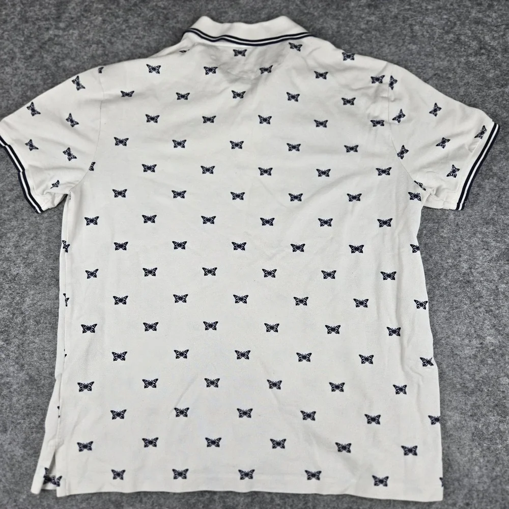 Polo‎ Ralph Lauren Mens Shirt Large Custom Slim Fit Butterfly All Over Print